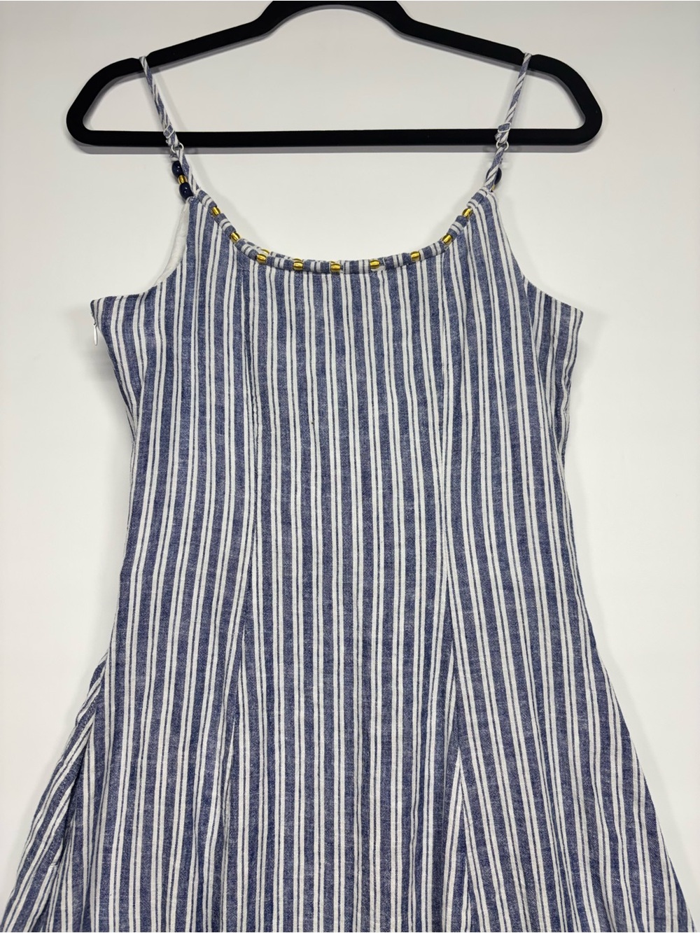 ✨Calypso St. Barth Linen Blue White Striped Maxi Dress Size XS - Picture 6 of 12